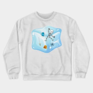 Gelatinous Cube - Ice Blue Crewneck Sweatshirt